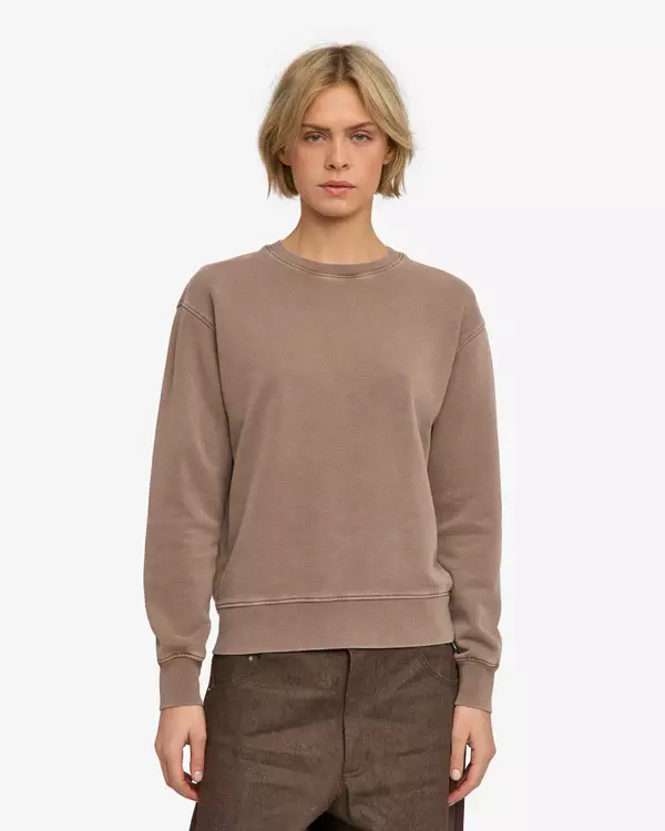 Colorful Standard Women Classic Organic Crew Faded Khaki